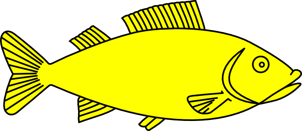 Fish Clip Art At Clkercom Vector Online - Outline Of Fish - Transparent PNG Free Download | PNGio