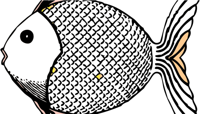 Top Images 2018 Fish Clipart Photos Black And White - Tropical Fish Shower Curtain - Transparent PNG Free Download | PNGio