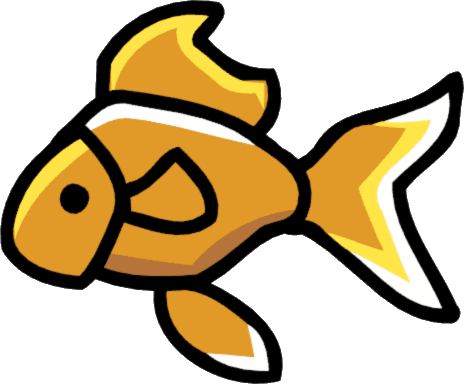Goldfish - Scribblenauts Fish Png - Transparent PNG Free Download | PNGio