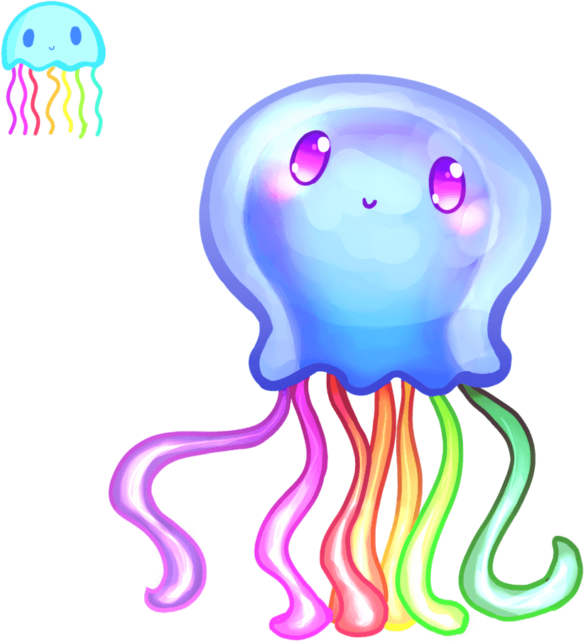 Flyingpings 296 47 Abicat3043 By Flyingpings - Cute Jelly Fish Cartoon Png - Transparent PNG Free Download | PNGio