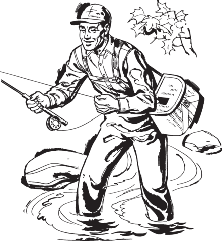 Man Fishing In River - Fishing - Transparent PNG Free Download | PNGio