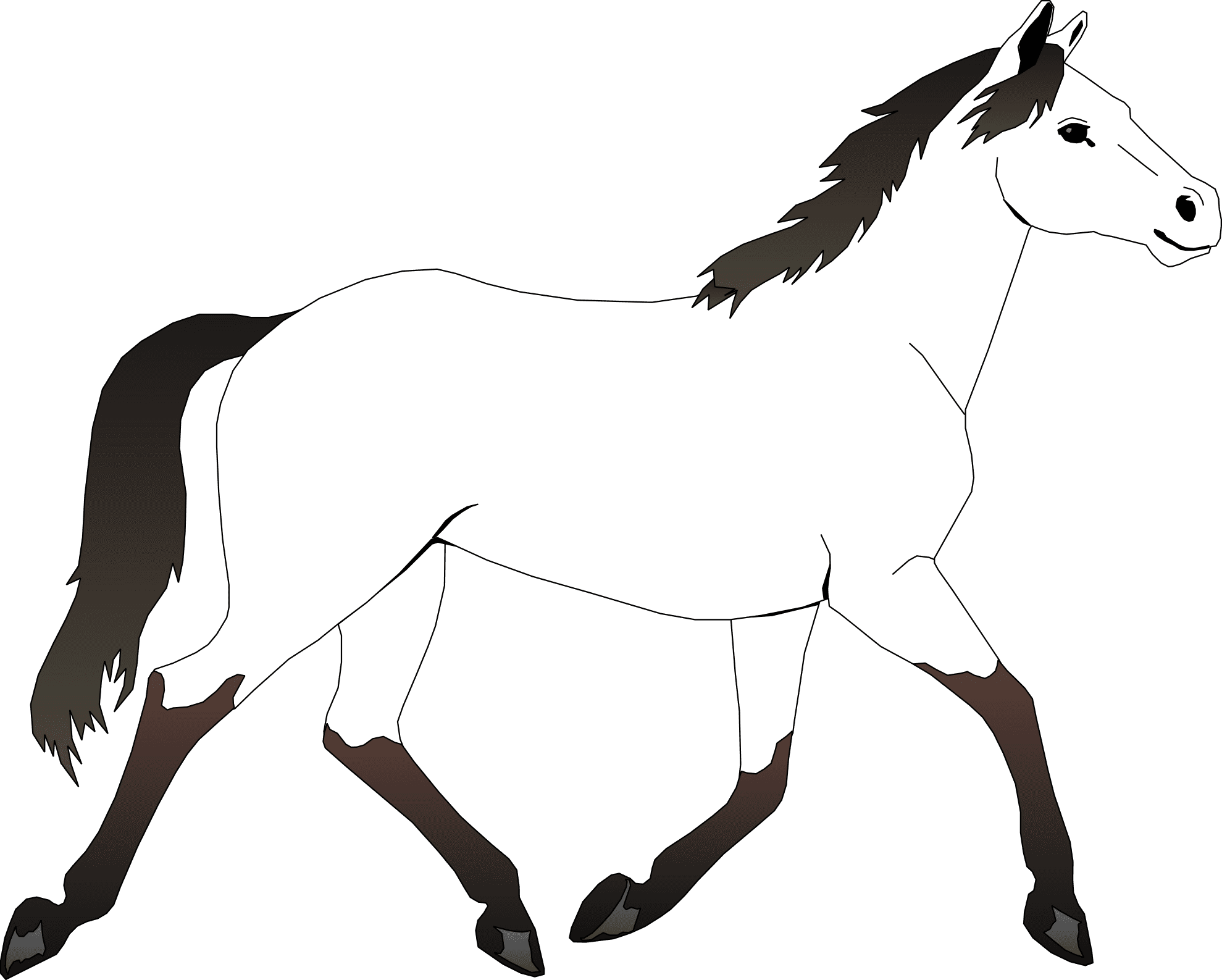 Clip Art Info - Mustang Horse Coloring Pages - Transparent PNG Free Download | PNGio