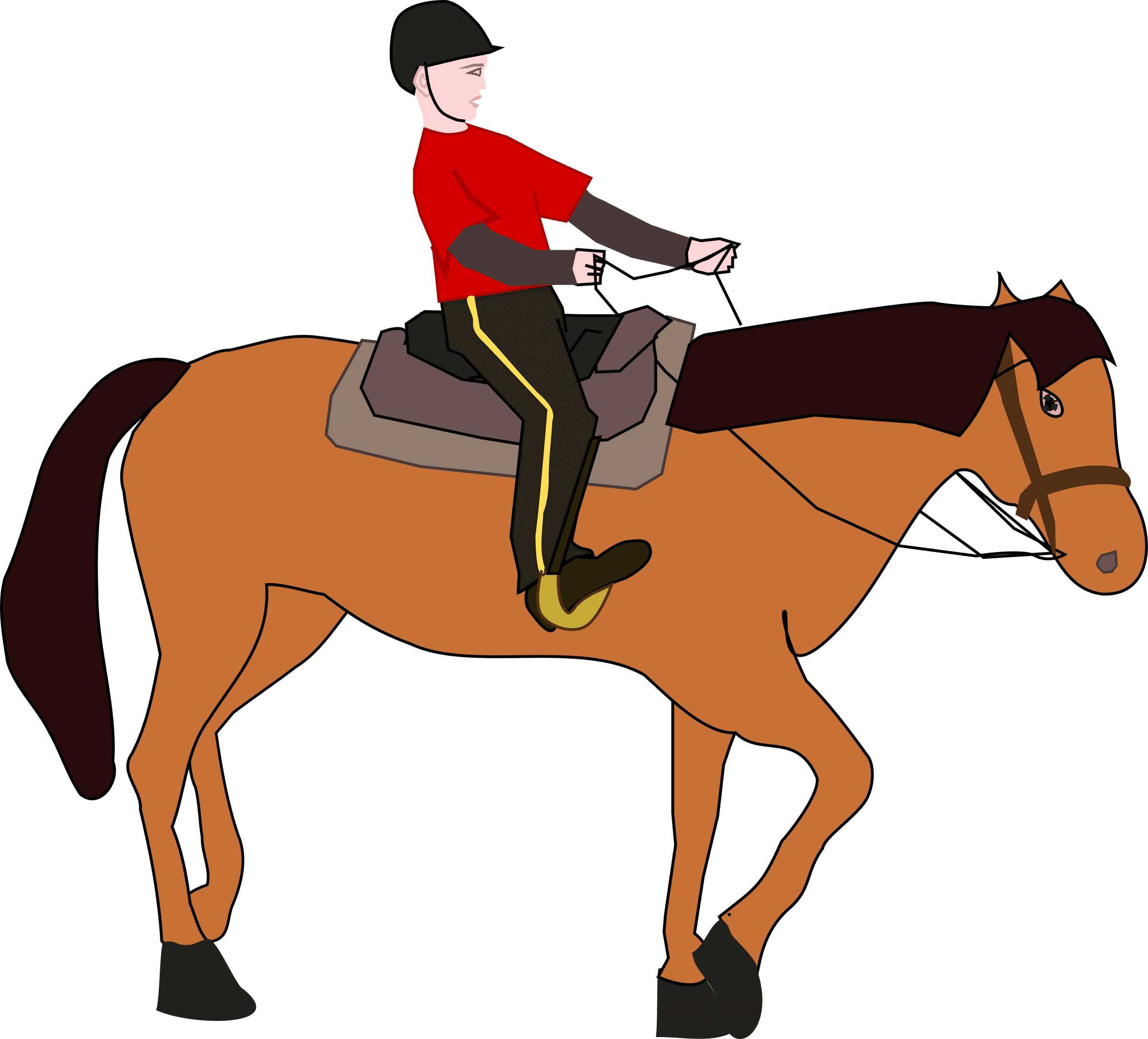 Western Horse Riding Clipart 20 - Horse Riding Clipart - Transparent PNG Free Download | PNGio