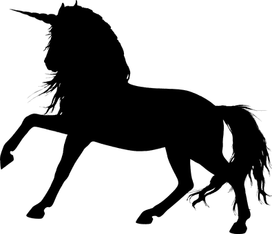Animal Creature Equine Fantasy Fictional H - Horse Silhouette Transparent Background - Transparent PNG Free Download | PNGio