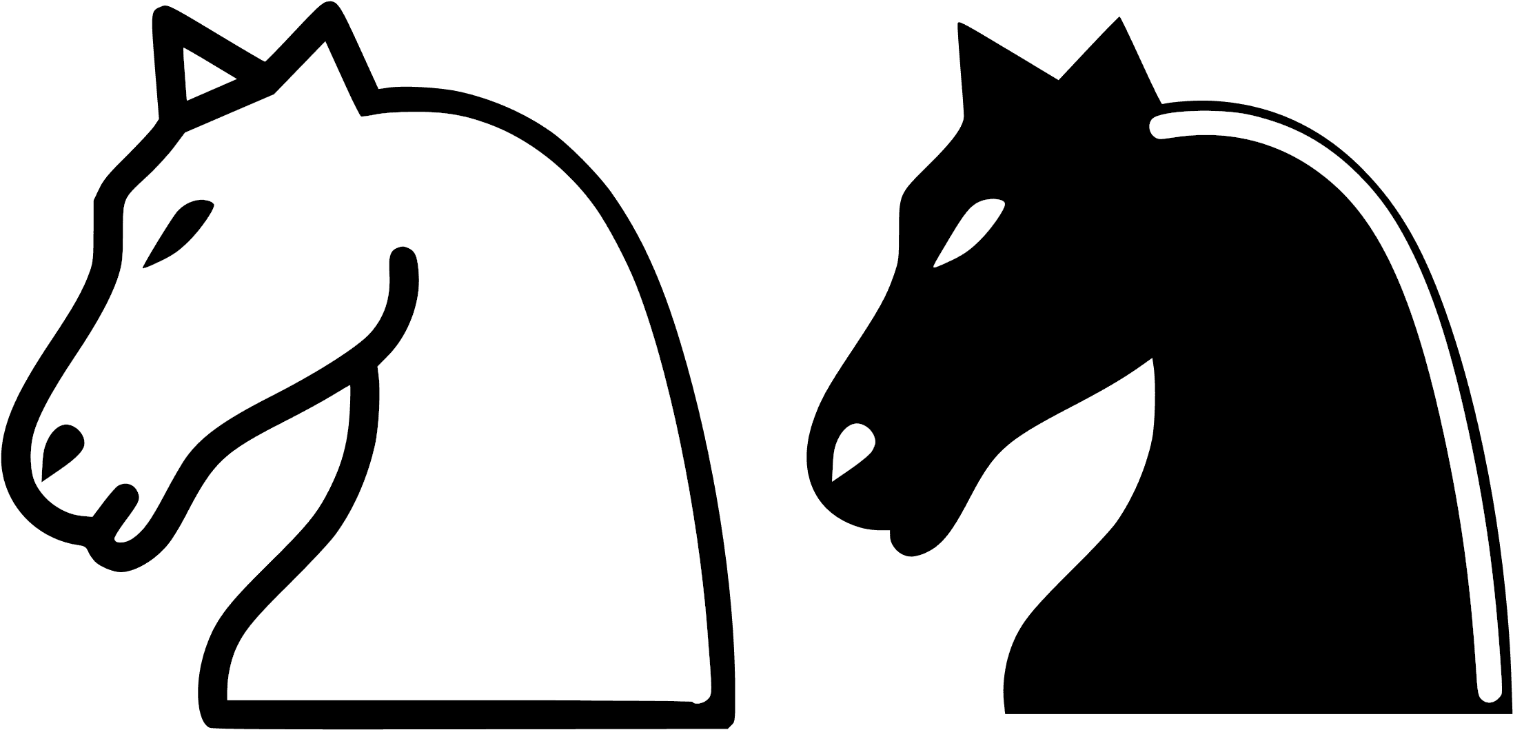 Chess Tile Knight I7z197 Clipart - Chess Horse Black And White - Transparent PNG Free Download | PNGio