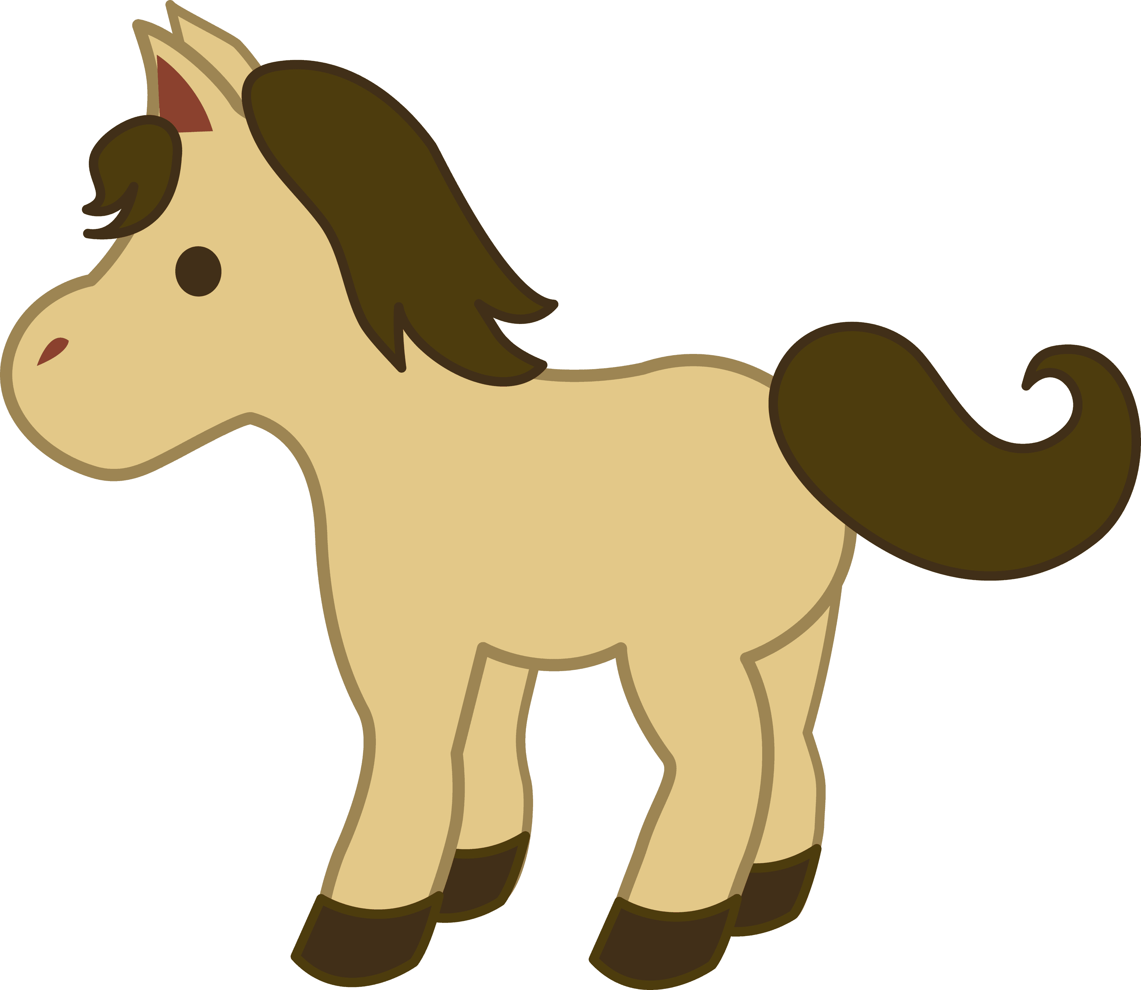 Horse - Cute Horse Clip Art - Transparent PNG Free Download | PNGio