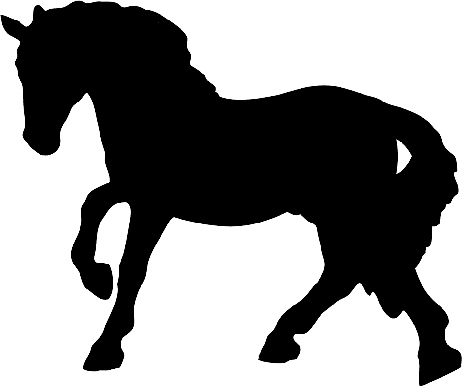 Western Pleasure Horse Clip Art - Silhouette Horse - Transparent PNG Free Download | PNGio
