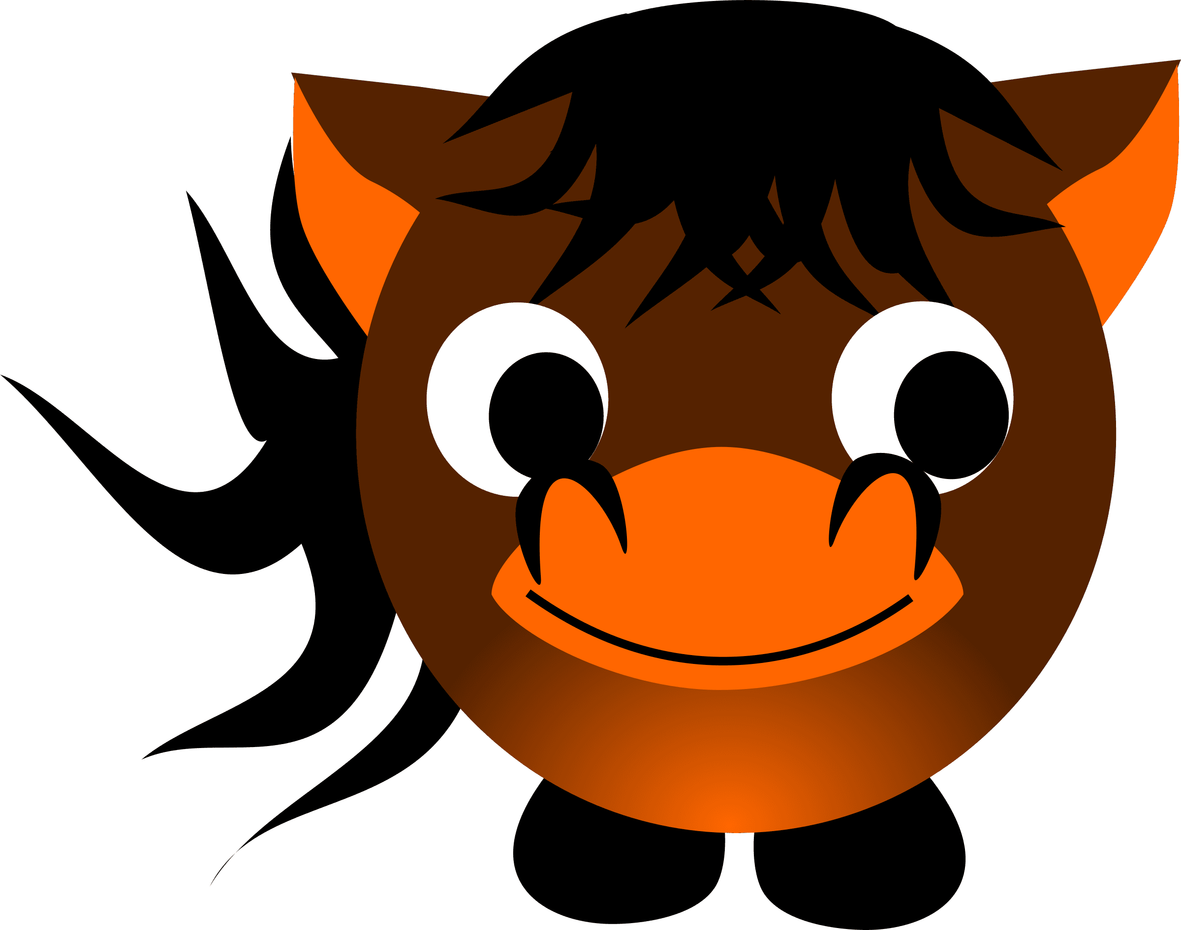 Big Image - Cartoon Horse Shower Curtain - Transparent PNG Free Download | PNGio