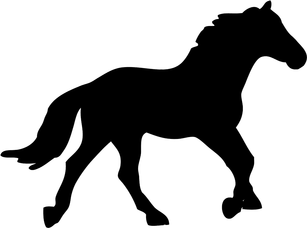 Running Horse Silhouette Clip Art Free - Public Domain Horse Silhouette - Transparent PNG Free Download | PNGio