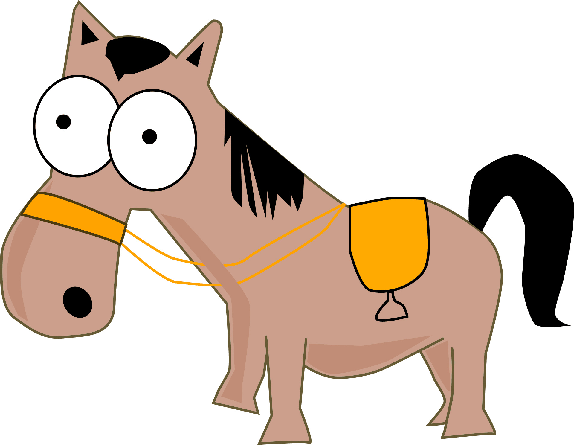 Cartoon Cowboy Horse 3, Buy Clip Art - Funny Horse Clipart - Transparent PNG Free Download | PNGio