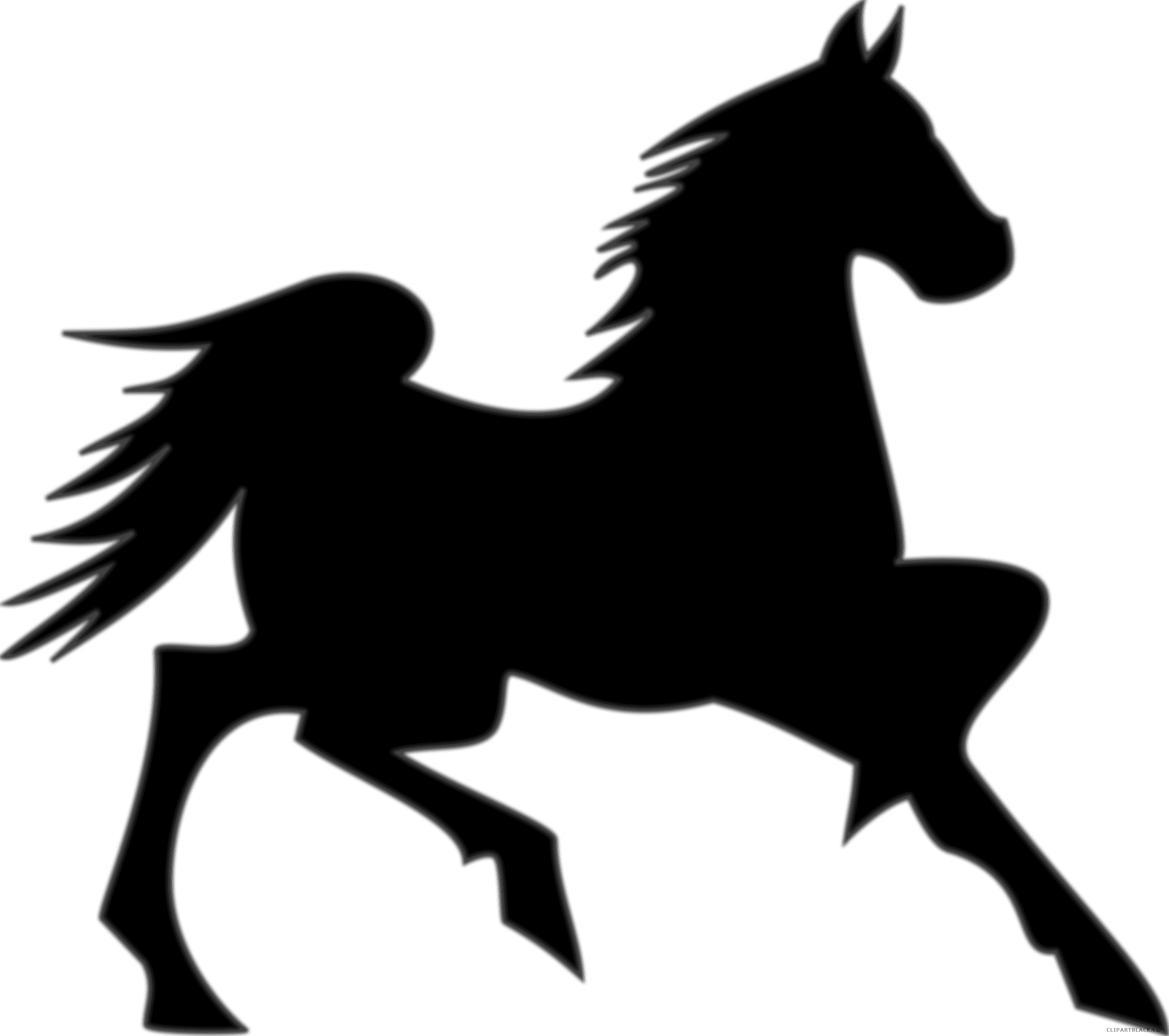 Horse Animal Free Black White Clipart Images Clipartblack - Horse Clip Art - Transparent PNG Free Download | PNGio
