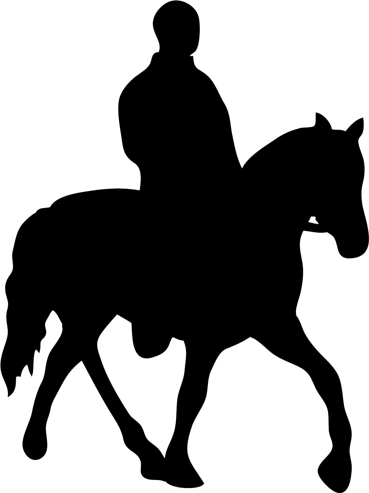 Alba-equestrian - Com - Man On Horse Silhouette - Transparent PNG Free Download | PNGio