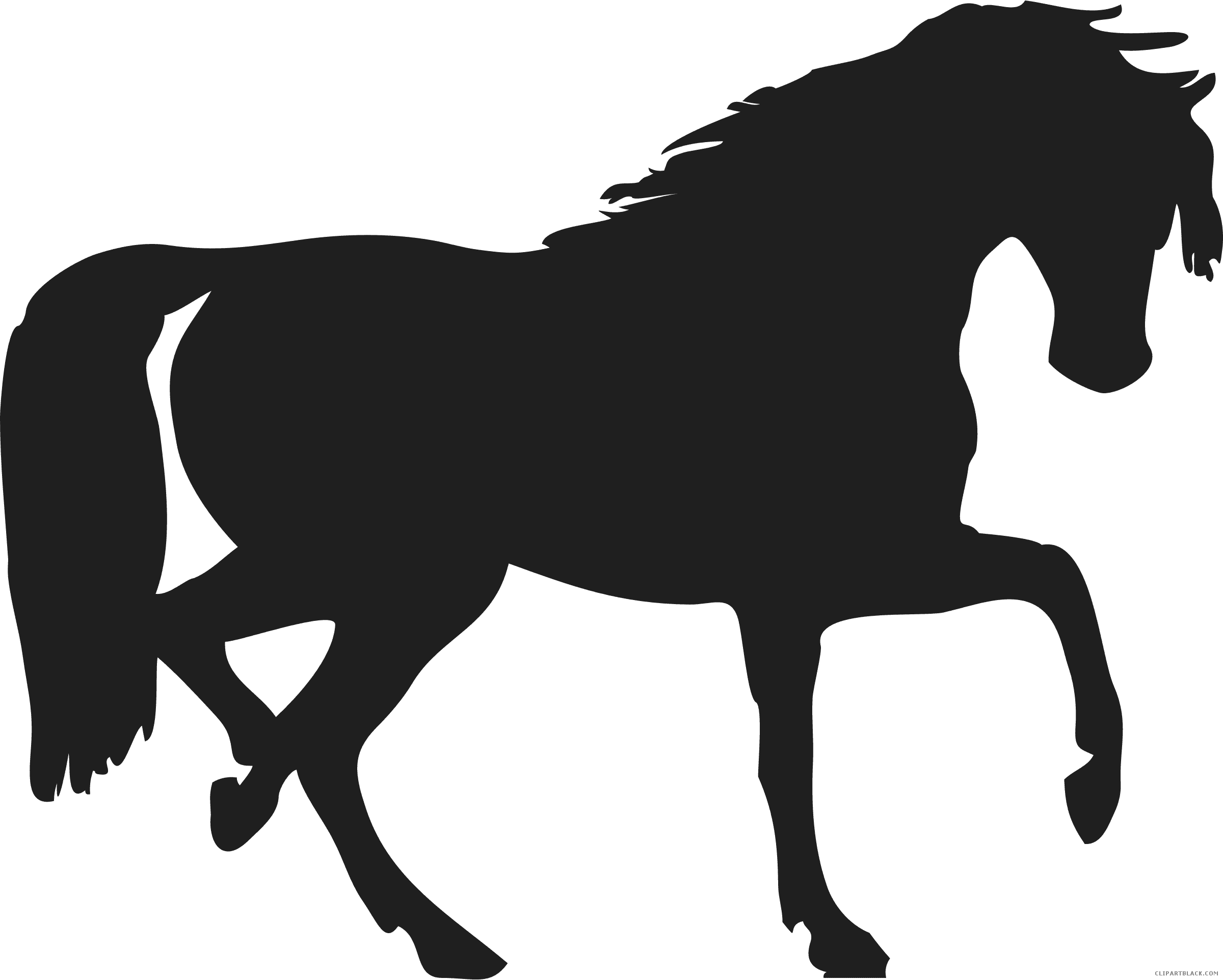 Horse Silhouette Animal Free Black White Clipart Images - Horse Silhouette Clip Art - Transparent PNG Free Download | PNGio