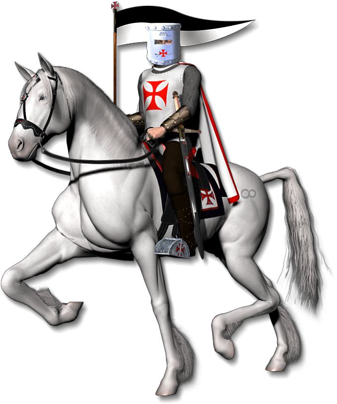 Knight On Horse Clip Art - Knight On White Horse - Transparent PNG Free Download | PNGio