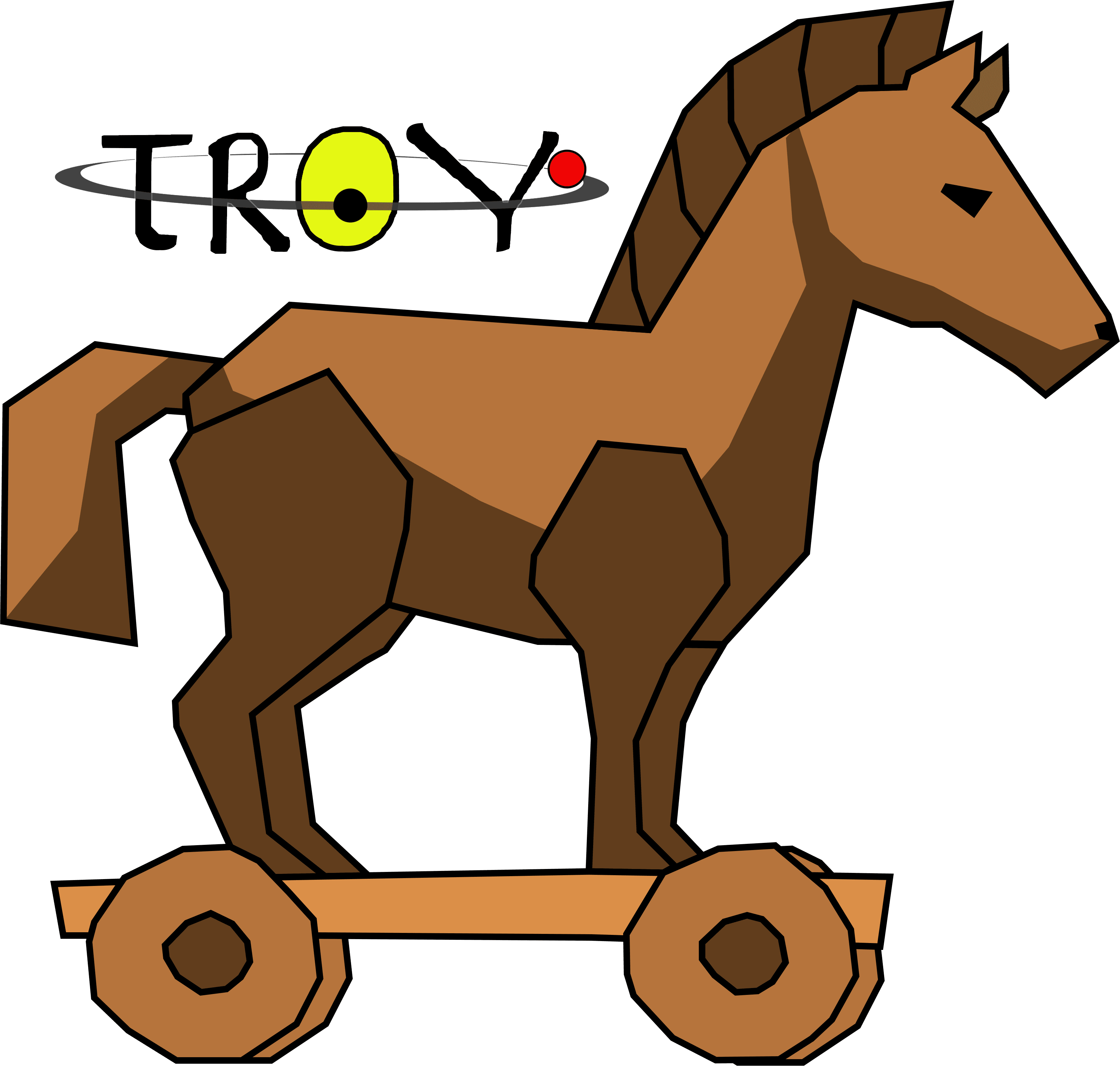 Trojan Horse With Ladder Over White Stock Illustration - Trojan Horse - Transparent PNG Free Download | PNGio