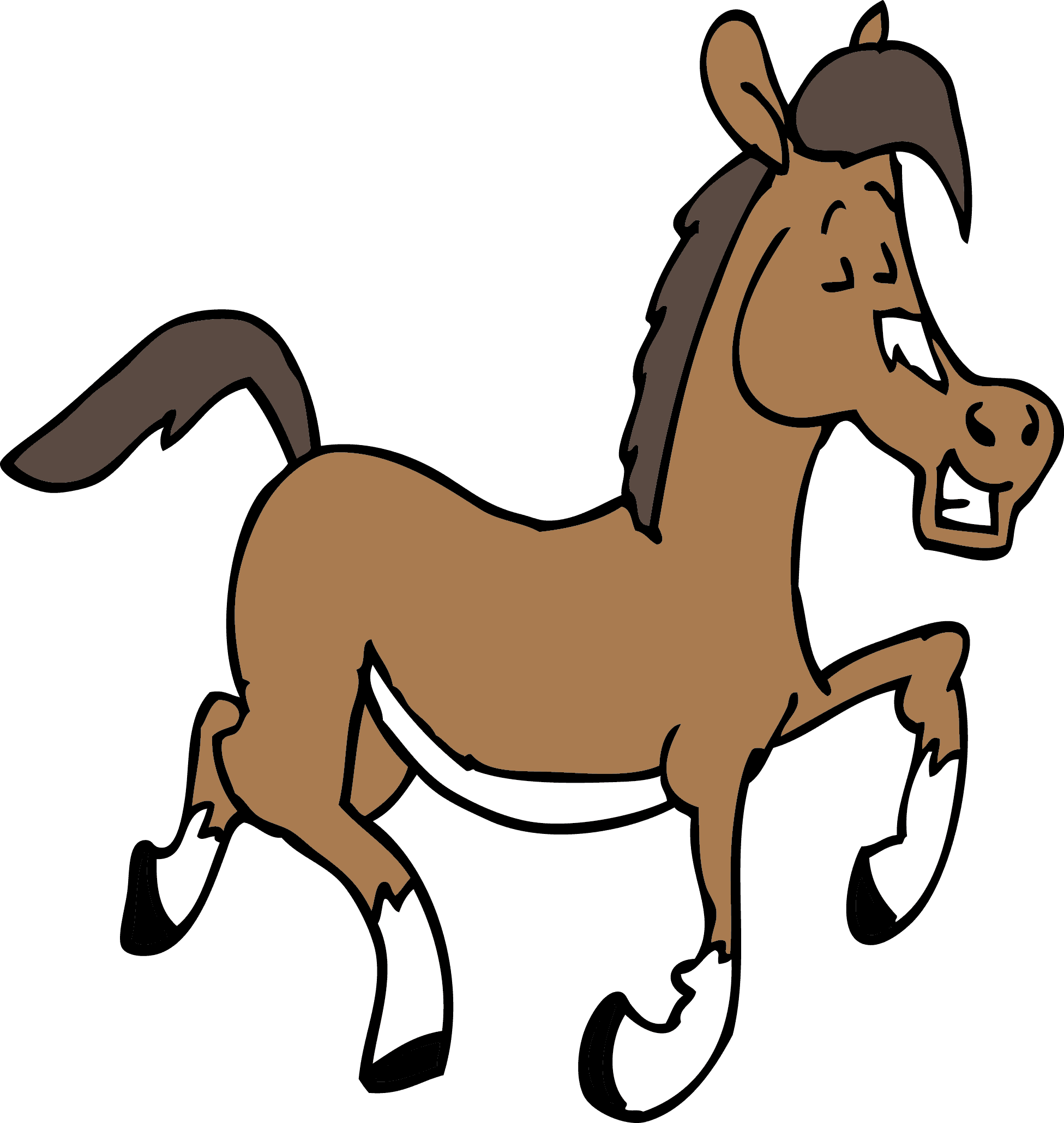 Happy Horse Clipart - Cartoon Horse Png - Transparent PNG Free Download | PNGio