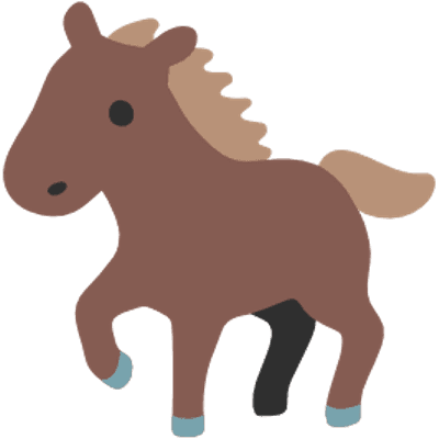Little Horse Emoji - Horse Emoji - Transparent PNG Free Download | PNGio