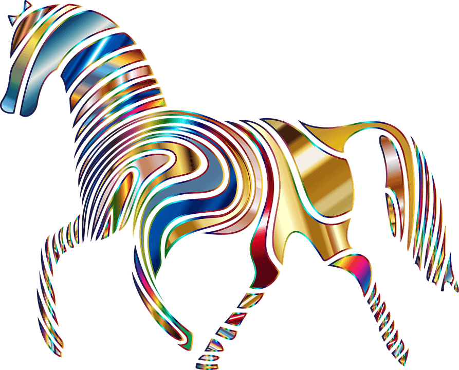 Horse, Equine, Psychedelic, Abstract, Animal, Art - Psychedelic Horse - Transparent PNG Free Download | PNGio