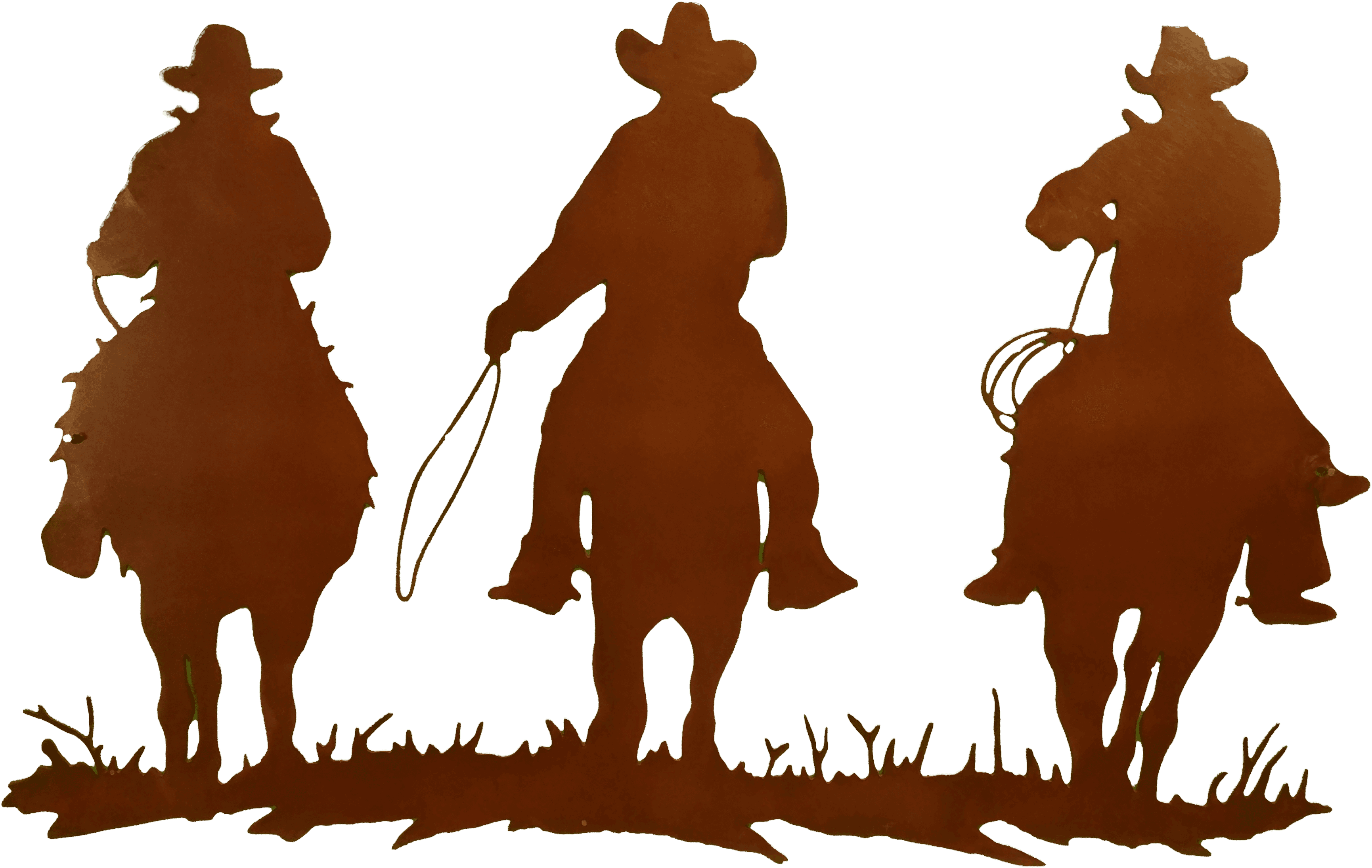 Large Larger Image - Cowboy Metal Silhouette Horse - Transparent PNG Free Download | PNGio