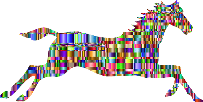 Bunte, Prismatische, Chromatisch - Horse Silhouette - Transparent PNG Free Download | PNGio