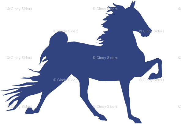Racking Horse Silhouette - Transparent PNG Free Download | PNGio