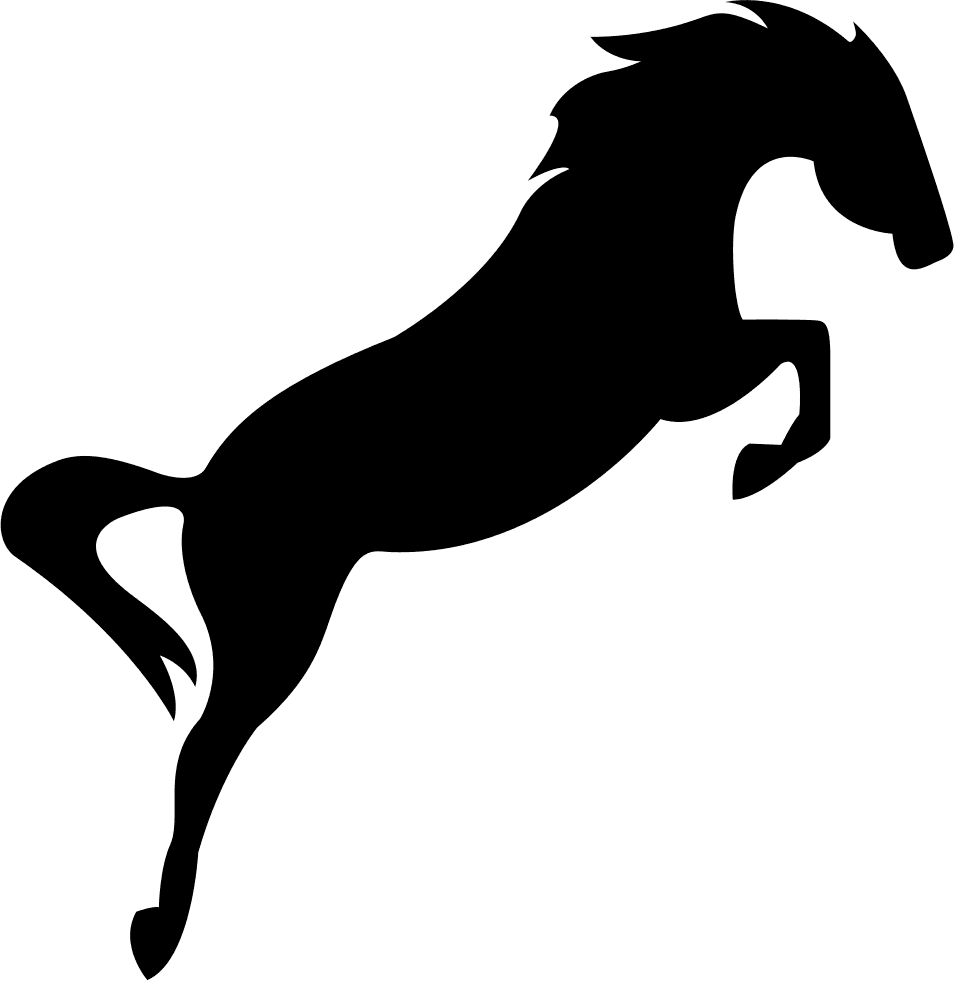 Horse Black Silhouette In Elegant Jump Comments - Horse Jumping Silhouette - Transparent PNG Free Download | PNGio
