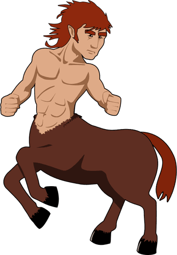 Vector Graphics Of Redhead Centaur - Human Body Horse Legs - Transparent PNG Free Download | PNGio