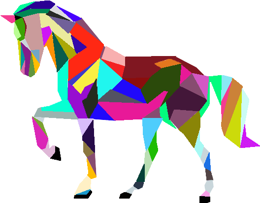Colorful Horse Vector By Pb08arts On Deviantart Colorful - Colorful Horse - Transparent PNG Free Download | PNGio