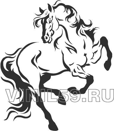 Интерьерная Или Авто Наклейка - Horse Black And White Tattoo - Transparent PNG Free Download | PNGio