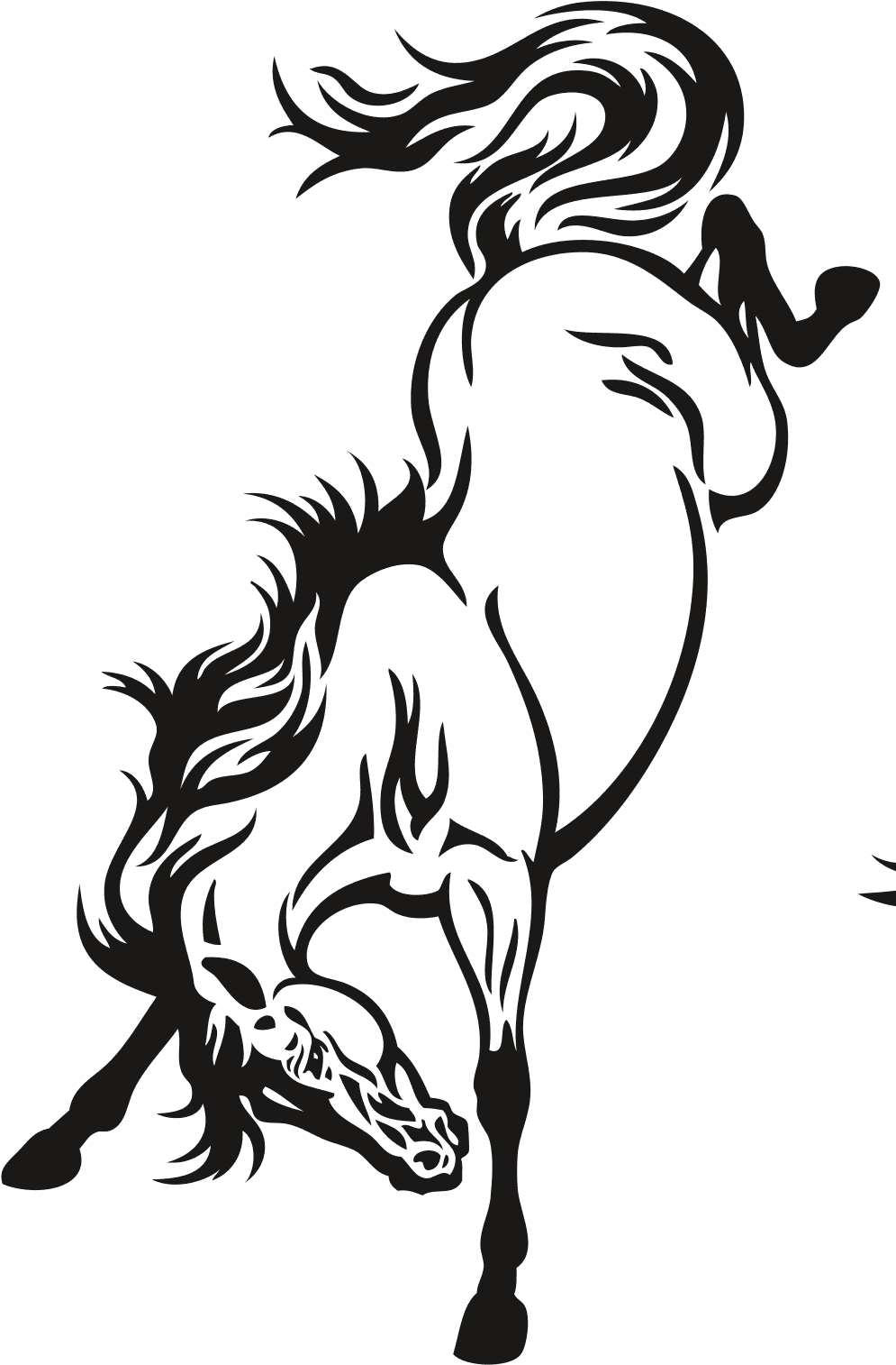 Клипарт Животные - Bucking Horse Tattoo - Transparent PNG Free Download | PNGio