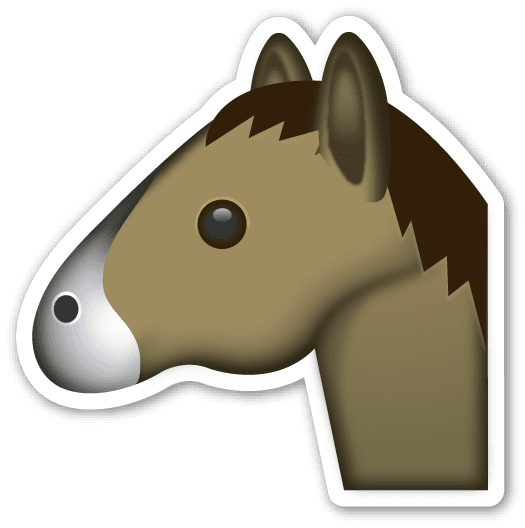 Arte - Horse Emoji No Background - Transparent PNG Free Download | PNGio