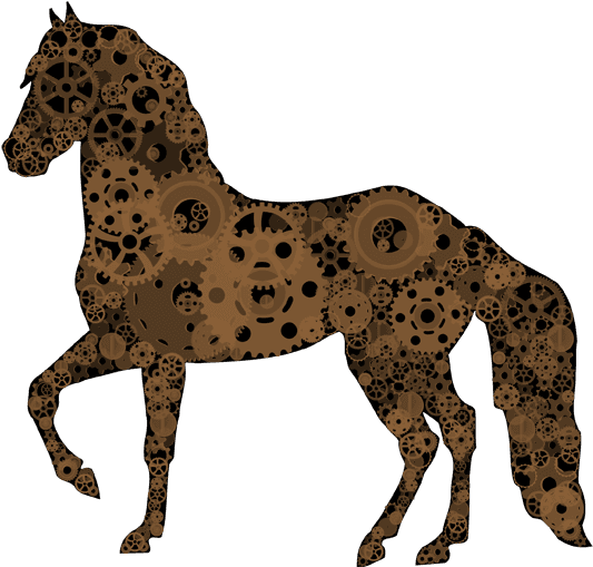 Steampunk Horse - Paso Fino Horse Silhouette - Transparent PNG Free Download | PNGio