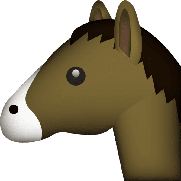 Horse Clipart Emoji - Horse Emoji - Transparent PNG Free Download | PNGio