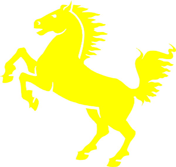 Free Yellow Mustang Cliparts, Download Free Clip Art, - Blue And Yellow Horse - Transparent PNG Free Download | PNGio