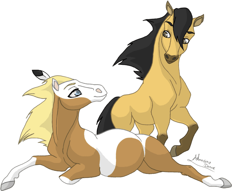 Waiting A Baby By Almairis - Draw Spirit Horse Baby - Transparent PNG Free Download | PNGio