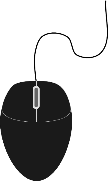Computer Mouse Clipart Black And White Free - Computer Mouse Vector Png - Transparent PNG Free Download | PNGio