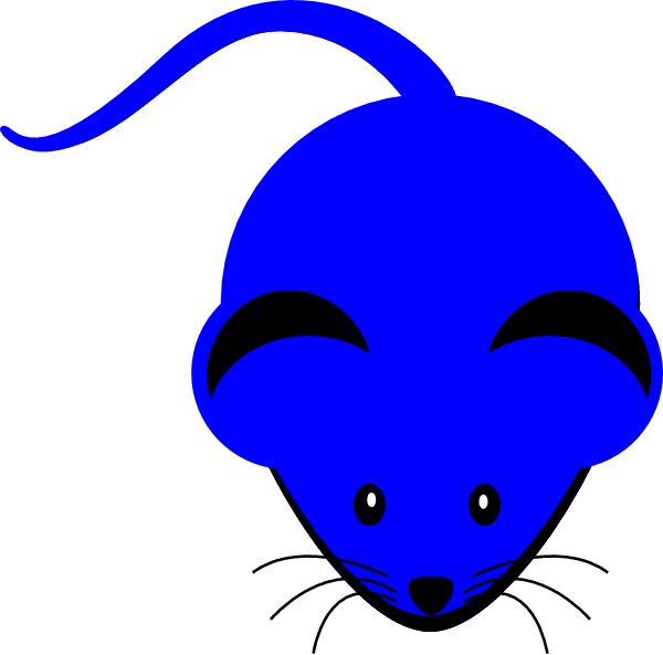 Blue Mouse Clip Art At Clker - Blue Mouse Clipart - Transparent PNG Free Download | PNGio