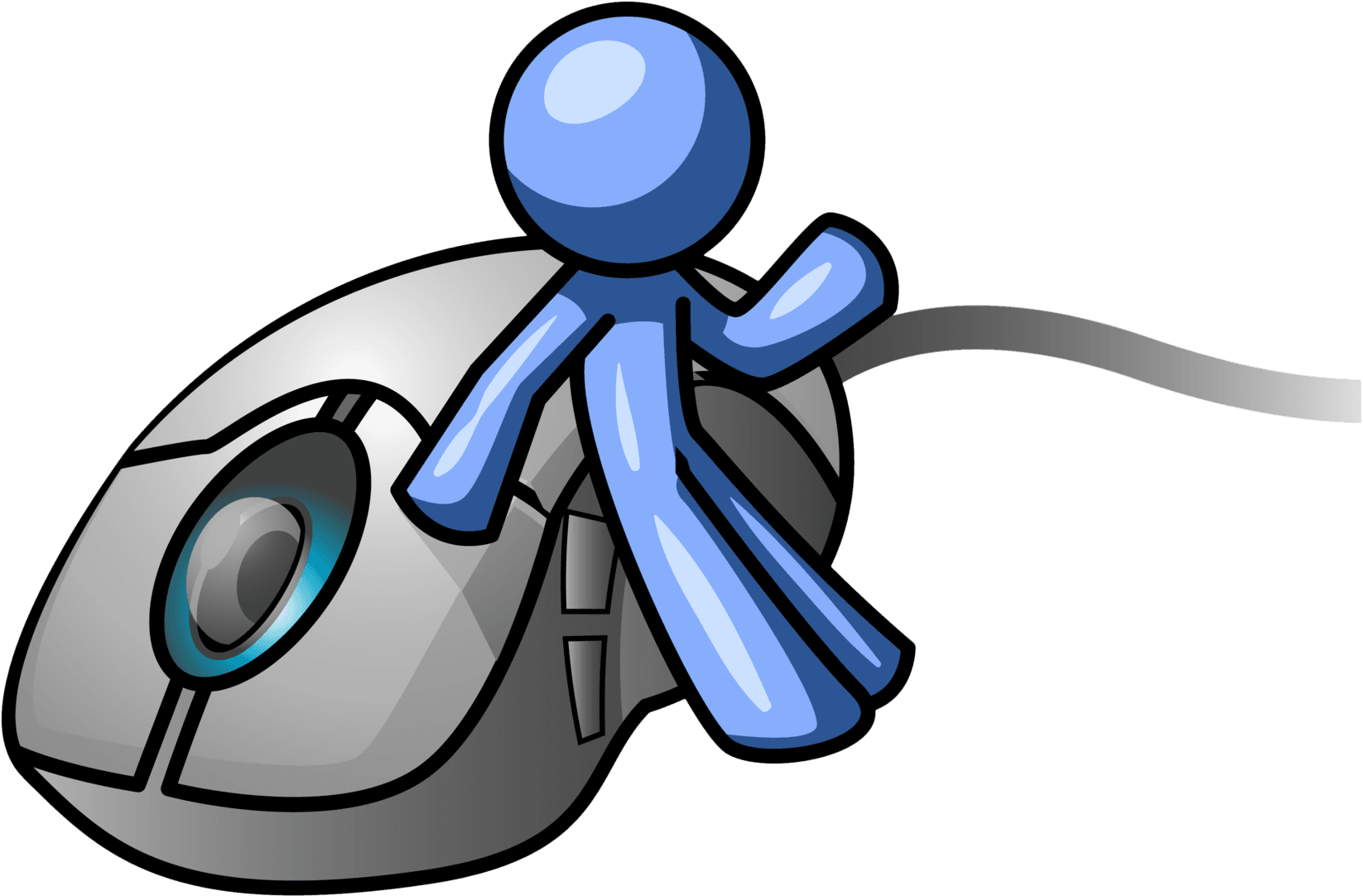 Gumby Clip Art With Pictures Medium Size - Computer Mouse Clipart - Transparent PNG Free Download | PNGio