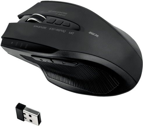 Shipping Charges Are Minimized - Acme Mw15 High-speed Wireless Mouse Black Adapter/cable - Transparent PNG Free Download | PNGio