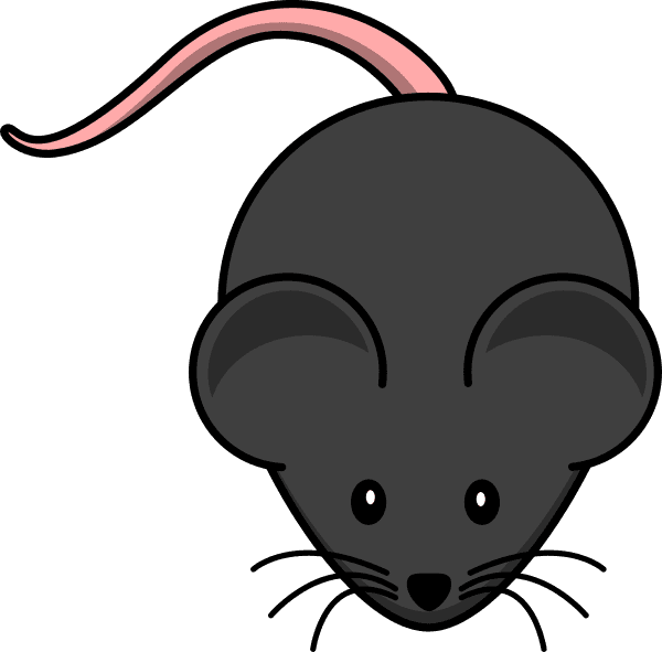 Black Mouse Clip Art At Clker - Cartoon Mouse - Transparent PNG Free Download | PNGio