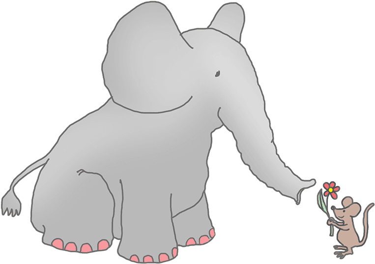 Elephant And Mouse Clip Art - Elephant And Mouse Drawing - Transparent PNG Free Download | PNGio