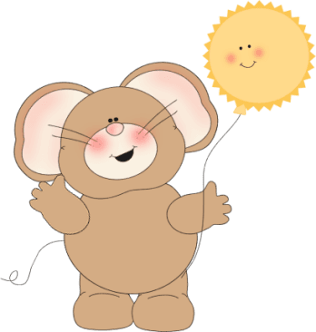 Mouse And Sunshine Balloon - Mouse With Balloon Clipart - Transparent PNG Free Download | PNGio