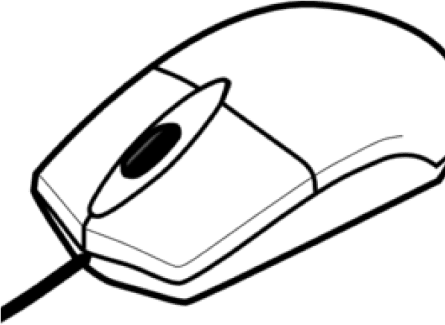 Computer Mouse Clipart Basic - Mouse Clipart Black And White - Transparent PNG Free Download | PNGio