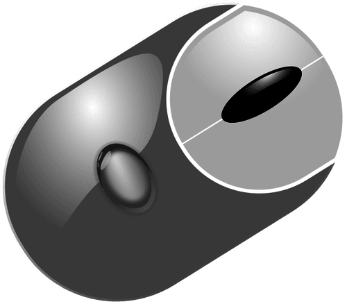 Photorealistic Grayscale Computer Mouse Vector Clip - Cartoon Computer Mouse - Transparent PNG Free Download | PNGio