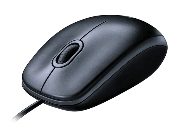 Logitech B110 Optical Usb Mouse - Transparent PNG Free Download | PNGio