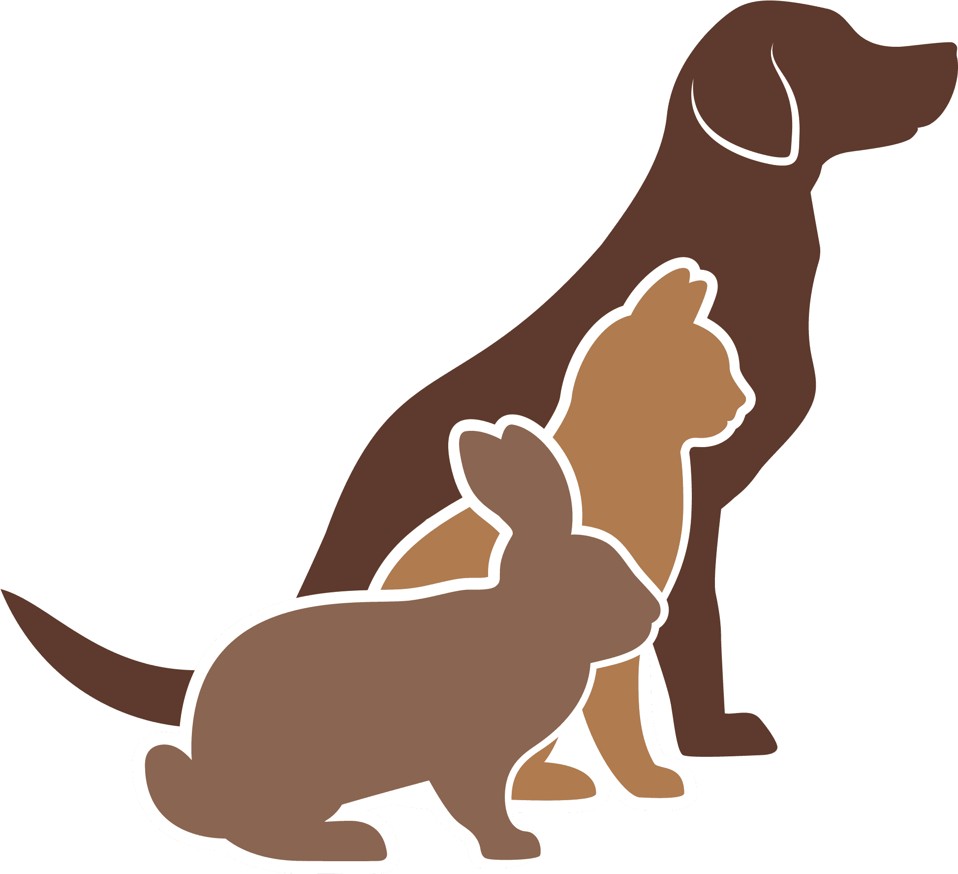 Pets - Dog Cat Rabbit Guinea Pig Mouse Silhouette - Transparent PNG Free Download | PNGio