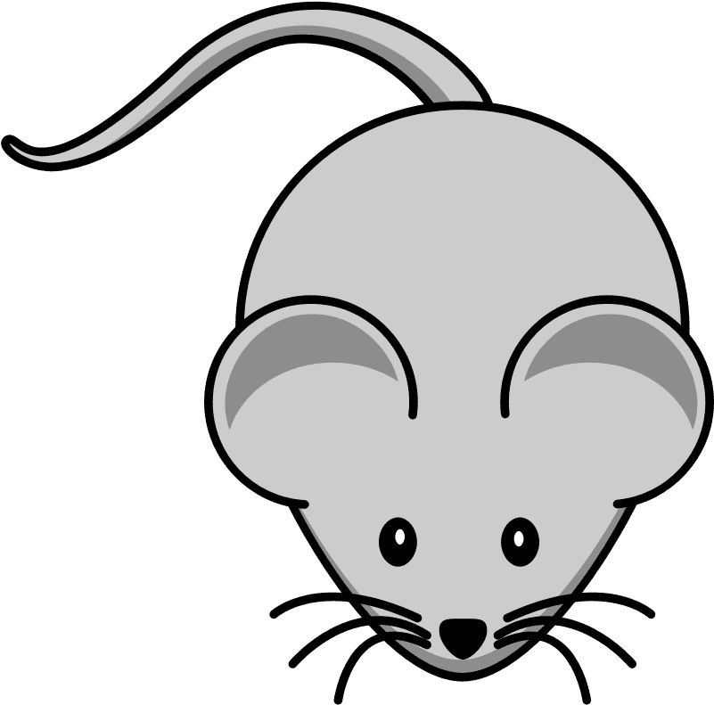 Simple Cartoon Mouse - Cartoon Mouse - Transparent PNG Free Download | PNGio