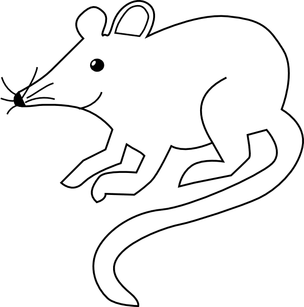 Mouse Outline Cliparts - Mouse Black And White Cartoon - Transparent PNG Free Download | PNGio