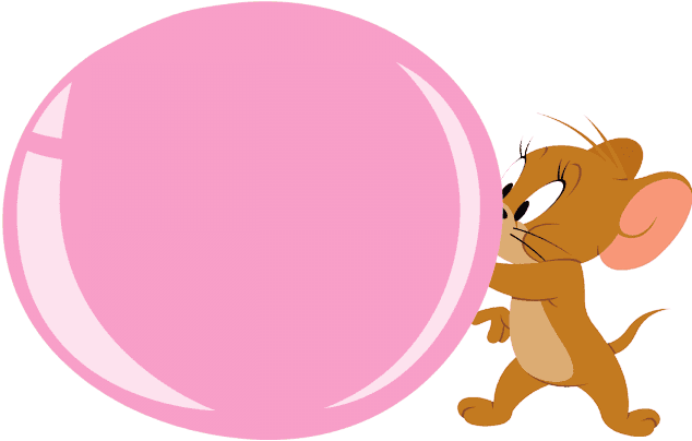 Blowing Bubble Gum Clipart 6 By Jennifer - Jerry Mouse - Transparent PNG Free Download | PNGio