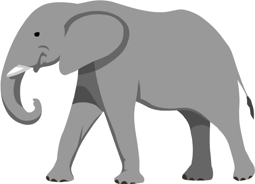 Asian Elephant Clipart Solid Liquid - Mouse And Elephant Compare Size - Transparent PNG Free Download | PNGio